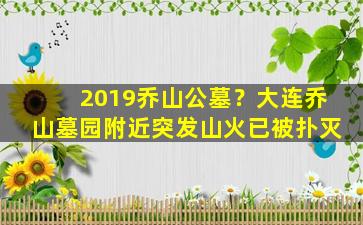 2019乔山公墓？大连乔山墓园附近突发山火已被扑灭