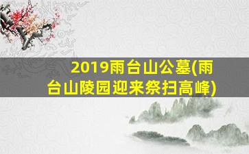 2019雨台山公墓(雨台山陵园迎来祭扫高峰)
