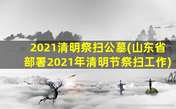 2021清明祭扫公墓(山东省部署2021年清明节祭扫工作)