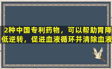 2种中国专利药物，可以帮助胃降低逆转，促进血液循环并清除血液停滞，促进气和缓解疼痛，并用于不同的失眠症