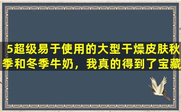 5超级易于使用的大型干燥皮肤秋季和冬季牛奶，我真的得到了宝藏