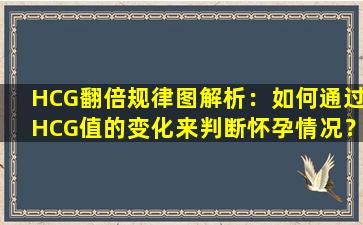 HCG翻倍规律图解析：如何通过HCG值的变化来判断怀孕情况？