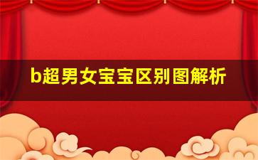 b超男女宝宝区别图解析