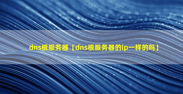 dns根服务器【dns根服务器的ip一样的吗】