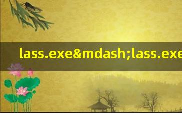 lass.exe—lass.exe是什么