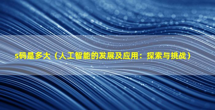 s码是多大（人工智能的发展及应用：探索与挑战）