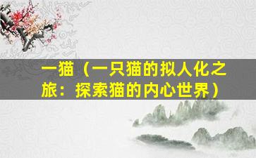 一猫（一只猫的拟人化之旅：探索猫的内心世界）