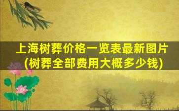 上海树葬价格一览表最新图片(树葬全部费用大概多少钱)