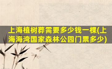 上海植树葬需要多少钱一棵(上海海湾国家森林公园门票多少)