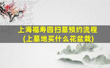 上海福寿园扫墓预约流程(上墓地买什么花盆栽)