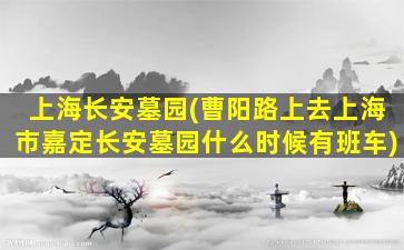 上海长安墓园(曹阳路上去上海市嘉定长安墓园什么时候有班车)