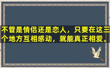 不管是情侣还是恋人，只要在这三个地方互相感动，就能真正相爱。