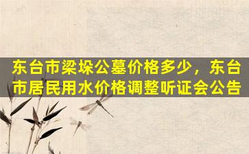 东台市梁垛公墓价格多少，东台市居民用水价格调整听证会公告