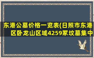 东港公墓价格一览表(日照市东港区卧龙山区域4259冢坟墓集中搬迁)