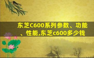 东芝C600系列参数、功能、性能,东芝c600多少钱