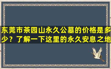 东莞市茶园山永久公墓的价格是多少？了解一下这里的永久安息之地
