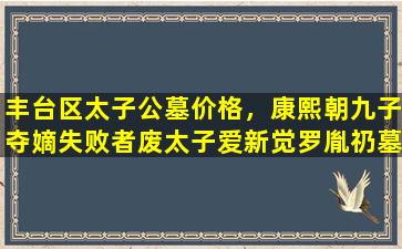 丰台区太子公墓价格，康熙朝九子夺嫡失败者废太子爱新觉罗胤礽墓