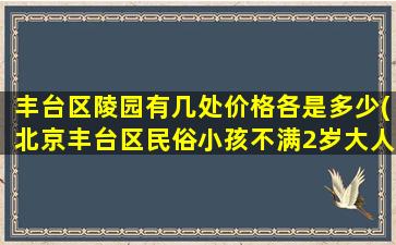 丰台区陵园有几处价格各是多少(北京丰台区民俗小孩不满2岁大人清明节不能上坟吗)
