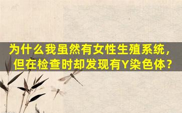 为什么我虽然有女性生殖系统，但在检查时却发现有Y染色体？