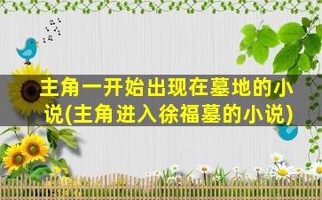 主角一开始出现在墓地的小说(主角进入徐福墓的小说)