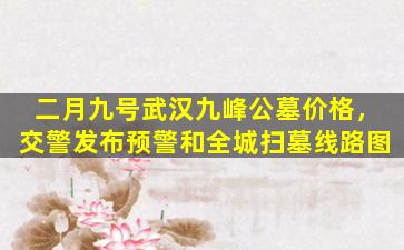 二月九号武汉九峰公墓价格，交警发布预警和全城扫墓线路图