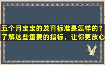 五个月宝宝的发育标准是怎样的？了解这些重要的指标，让你更放心育儿！