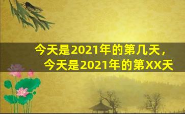 今天是2021年的第几天，今天是2021年的第XX天
