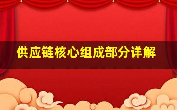 供应链核心组成部分详解