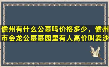 儋州有什么公墓吗价格多少，儋州市会龙公墓墓园里有人高价叫卖沙土