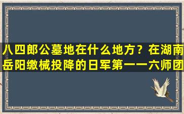 八四郎公墓地在什么地方？在湖南岳阳缴械投降的日军第一一六师团长