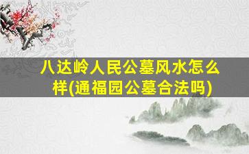 八达岭人民公墓风水怎么样(通福园公墓合法吗)