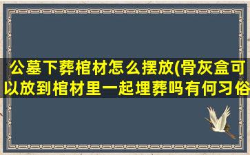 公墓下葬棺材怎么摆放(骨灰盒可以放到棺材里一起埋葬吗有何习俗要求)