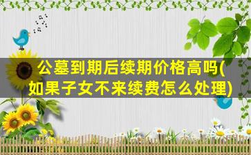 公墓到期后续期价格高吗(如果子女不来续费怎么处理)