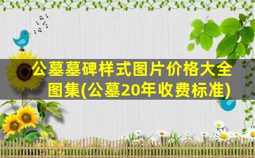 公墓墓碑样式图片价格大全图集(公墓20年收费标准)