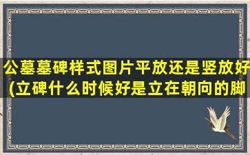 公墓墓碑样式图片平放还是竖放好(立碑什么时候好是立在朝向的脚登方向还是坐山头枕的方向)