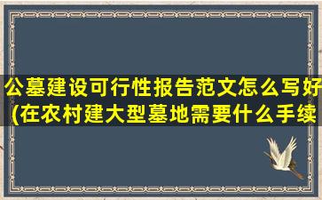 公墓建设可行性报告范文怎么写好(在农村建大型墓地需要什么手续)