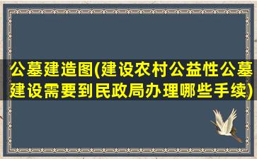 公墓建造图(建设农村公益性公墓建设需要到民政局办理哪些手续)