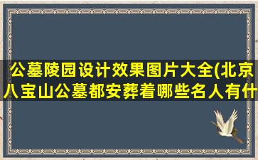 公墓陵园设计效果图片大全(北京八宝山公墓都安葬着哪些名人有什么故事)