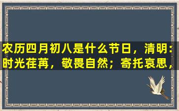农历四月初八是什么节日，清明：时光荏苒，敬畏自然；寄托哀思，缅怀英魂