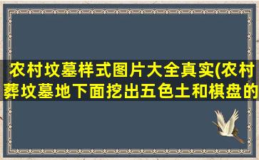 农村坟墓样式图片大全真实(农村葬坟墓地下面挖出五色土和棋盘的样式是什么意思)