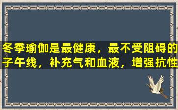 冬季瑜伽是最健康，最不受阻碍的子午线，补充气和血液，增强抗性和增强免疫力