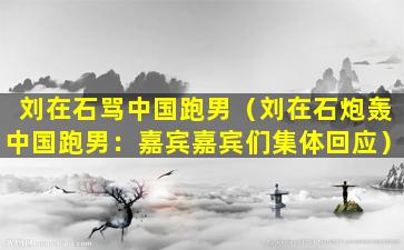 刘在石骂中国跑男（刘在石炮轰中国跑男：嘉宾嘉宾们集体回应）