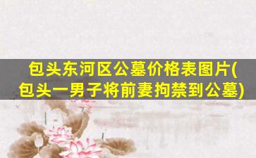 包头东河区公墓价格表图片(包头一男子将前妻拘禁到公墓)