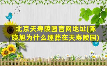 北京天寿陵园官网地址(陈晓旭为什么埋葬在天寿陵园)