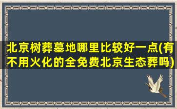 北京树葬墓地哪里比较好一点(有不用火化的全免费北京生态葬吗)