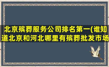 北京殡葬服务公司排名第一(谁知道北京和河北哪里有殡葬批发市场)