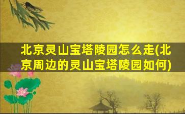 北京灵山宝塔陵园怎么走(北京周边的灵山宝塔陵园如何)