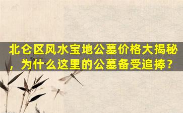 北仑区风水宝地公墓价格大揭秘，为什么这里的公墓备受追捧？