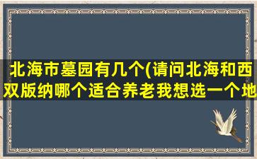北海市墓园有几个(请问北海和西双版纳哪个适合养老我想选一个地方买套房子)