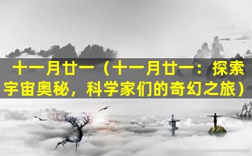 十一月廿一（十一月廿一：探索宇宙奥秘，科学家们的奇幻之旅）